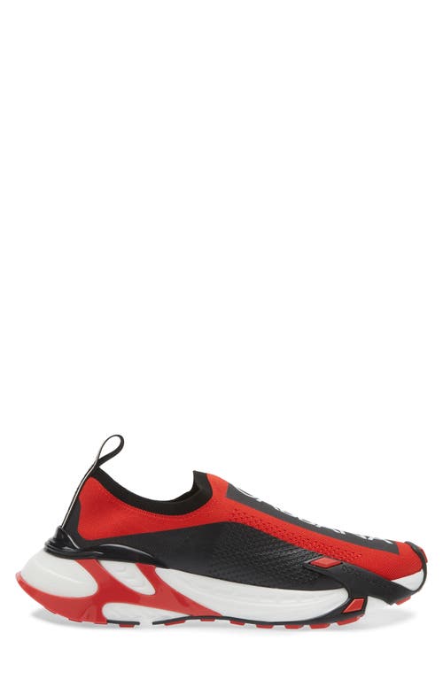 Shop Dolce & Gabbana Dolce&gabbana Sorrento Logo Slip-on Sneaker In Red/black/white