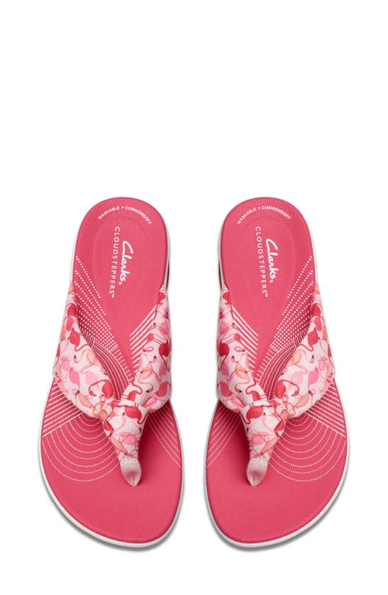 Shop Clarks ® Arla Glison Flip Flop Sandal In Pink Combi
