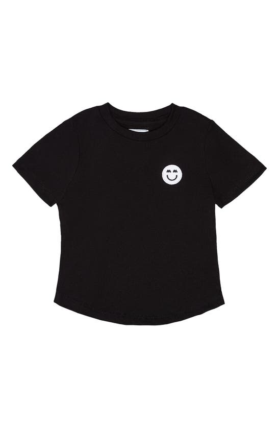 Miles And Milan Babies' Kids' Signature Patch Cotton T-shirt In Black