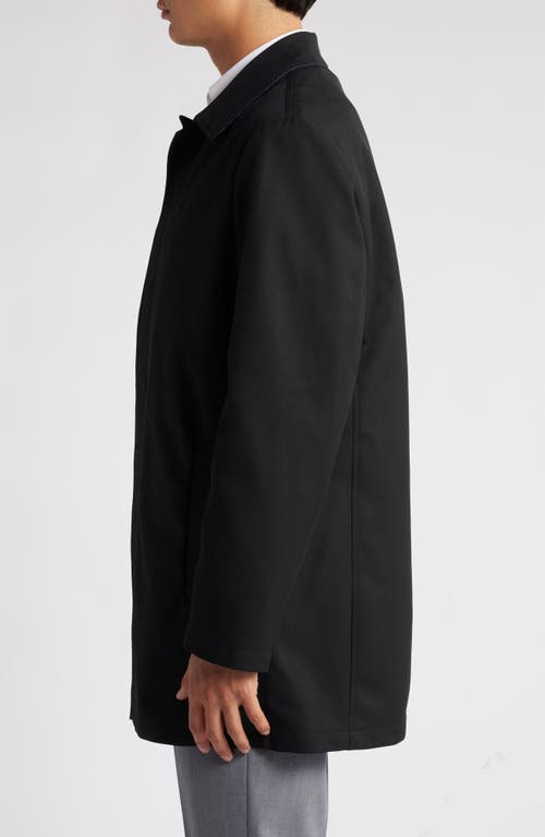 Hart Schaffner Marx Gilmore Water Resistant Raincoat With Removable Liner In Black