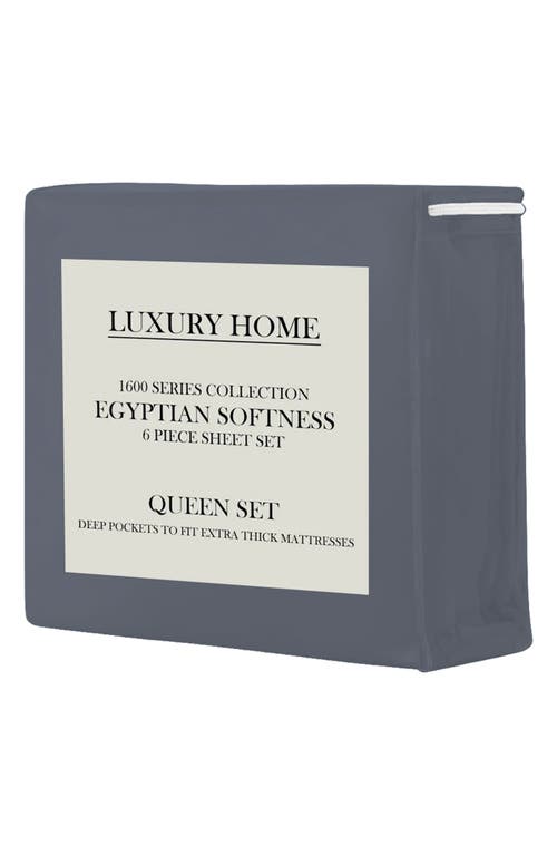 Luxury Home Brushed Microfiber Sheet Set In Light Teal