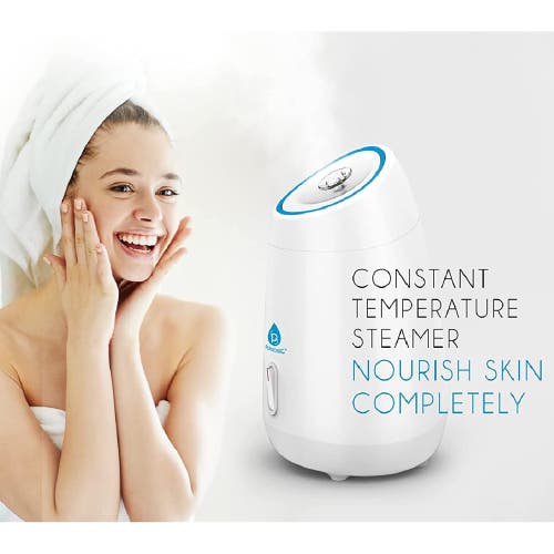 Pursonic Facial Steamer Hot Mist Moisturizing Spa In White