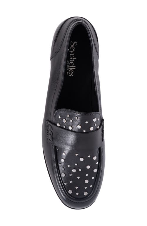 Shop Seychelles Sooner Or Later Loafer In Black Leather