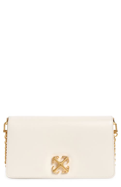 Off-White Jitney 1.7 Leather Crossbody Bag in Off White at Nordstrom