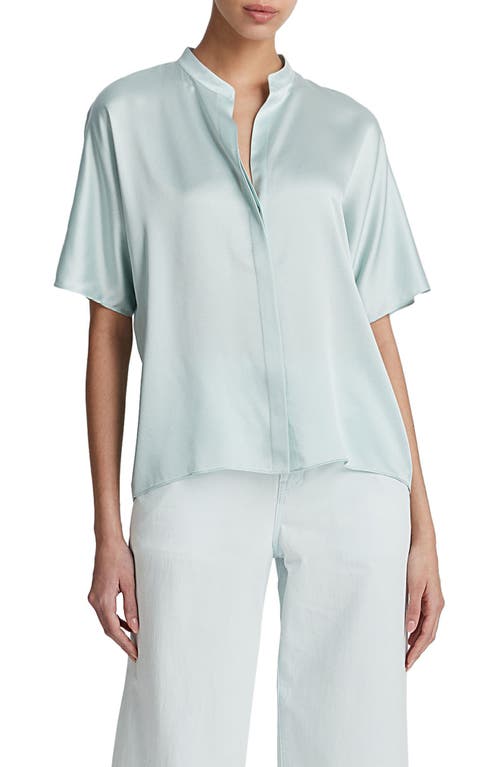 Vince Dolman Sleeve Silk Button-Up Shirt at Nordstrom,