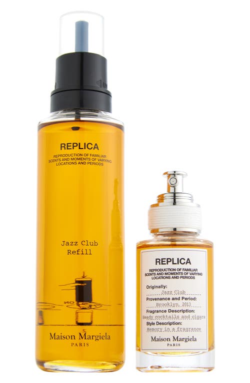 Shop Maison Margiela Replica Jazz Club Eau De Toilette & Refill 2-piece Set $245 Value In No Color