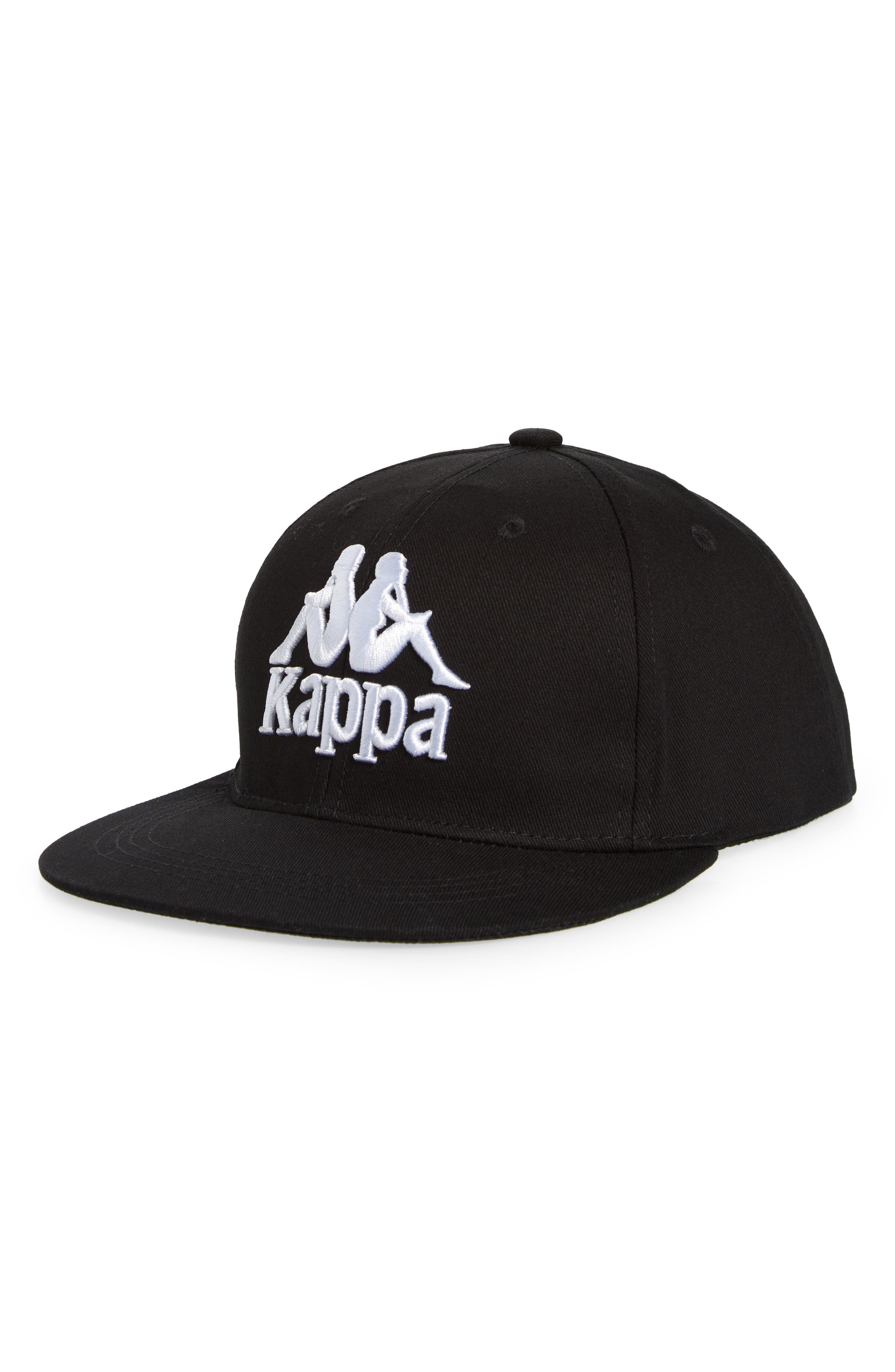 Kappa Authentic Bzadem Twill Baseball Cap in Black Smoke-White Bright at Nordstrom