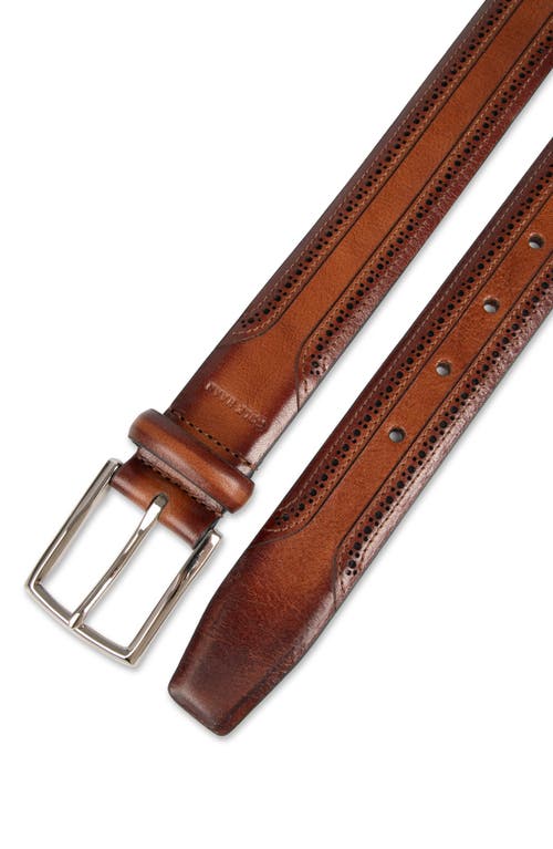 COLE HAAN COLE HAAN BROGUE LEATHER BELT