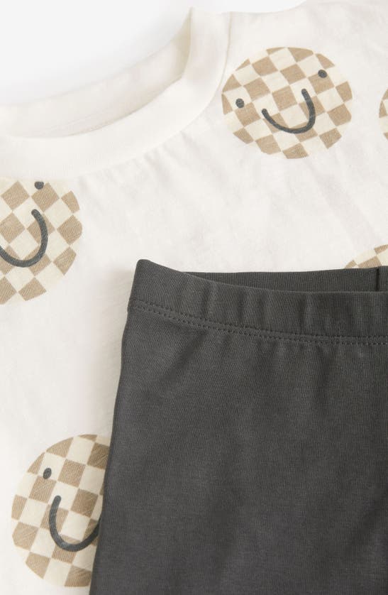 Shop Next Kids' Cycle Print Cotton T-shirt & Shorts Set In Natural