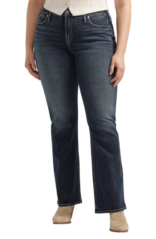 Silver Jeans Co. Suki Curvy Mid Rise Bootcut Jeans In Blue
