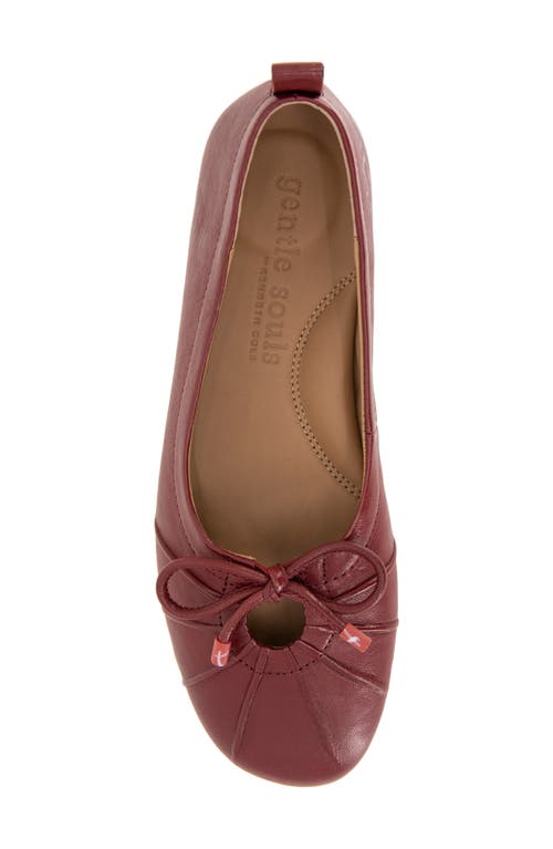Shop Gentle Souls By Kenneth Cole Gentle Souls Marilyn Ballet Flat In Rio Red Leather