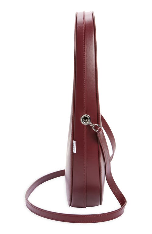 Shop Coperni Swipe Leather Crossbody Bag In Red Red