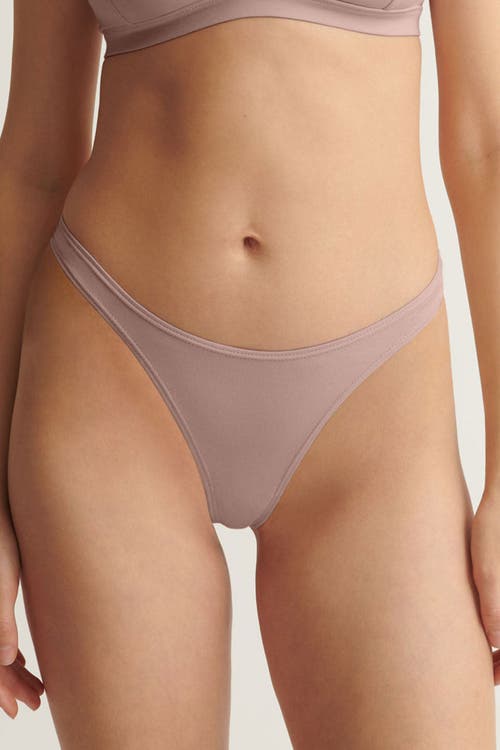 Shop Skin Graysen High Cut Thong In Mauve