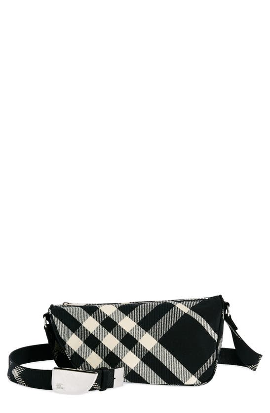 Burberry Small Shield Messenger Bag In Black