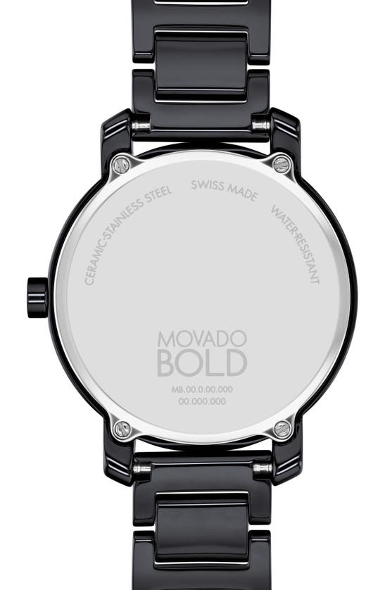 Shop Movado Bold Evolution 2.0 Bracelet Watch, 34mm In Black