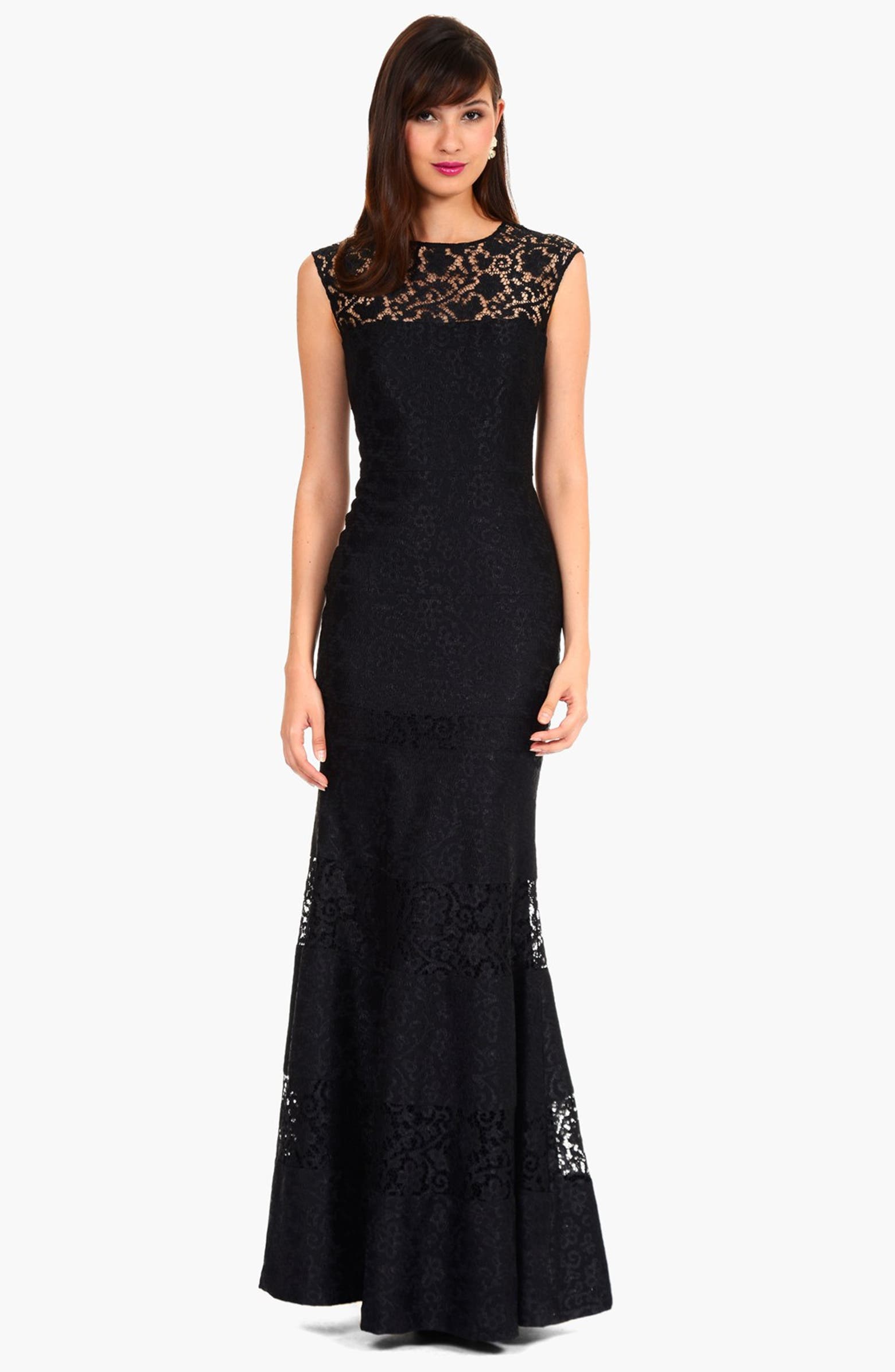 Kay Unger Bonded Lace Gown | Nordstrom