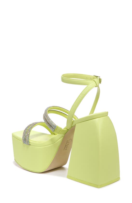 Shop Circus By Sam Edelman Circus Ny By Sam Edelman Mila Jewel Ankle Strap Platform Sandal In Sunny Lime