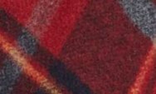 Undercover Check Wool Blend Mosser Jacket In Red Check