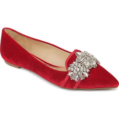 Badgley Mischka Echo Embellished Loafer Flat