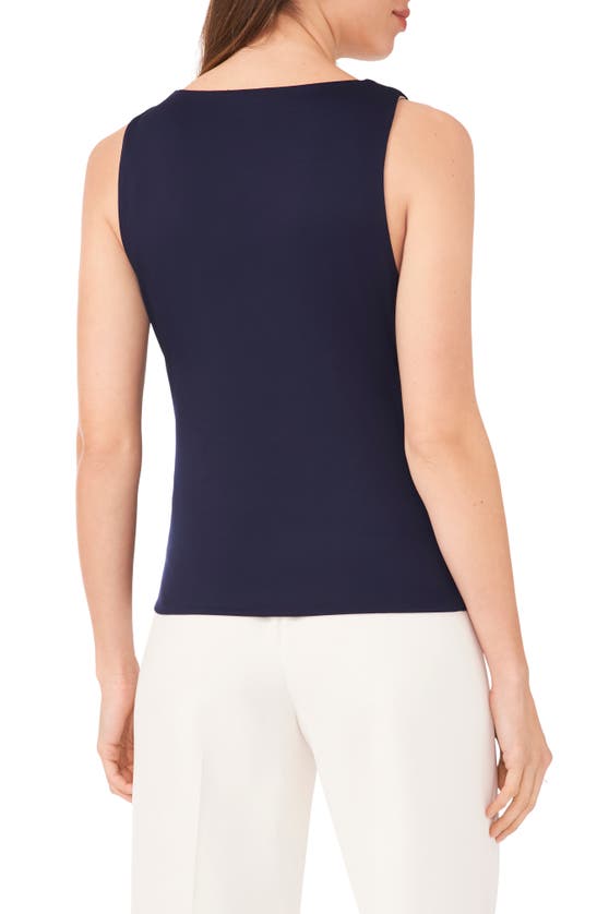 Shop Halogen (r) Sweetheart Sleeveless Knit Top In Classic Navy Blue