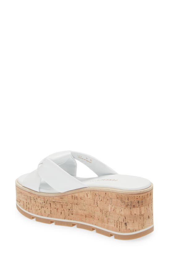 Shop Ferragamo Engracia Platform Sandal In Optic White
