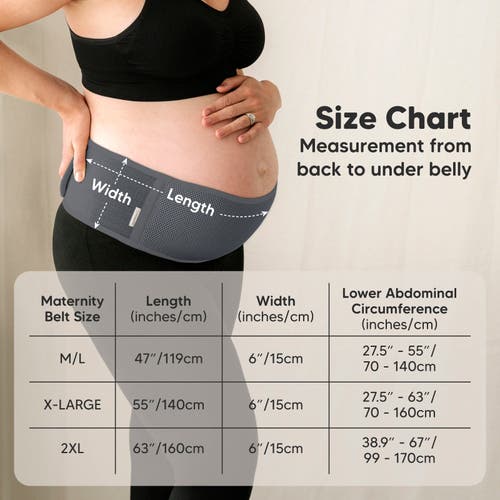 Keababies Ease Maternity Support Belt In Mystic Gray