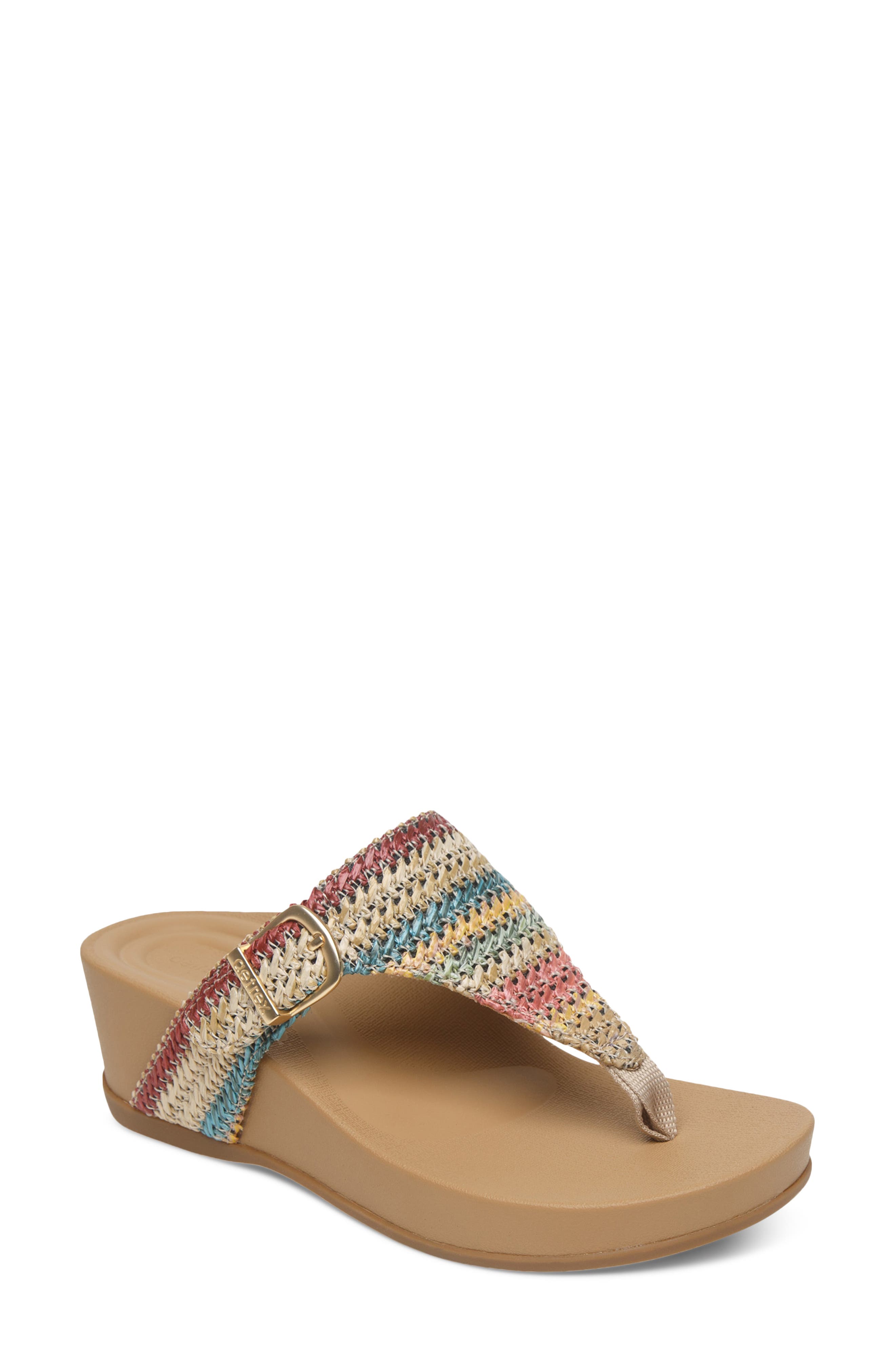 wedge flip flop shoes