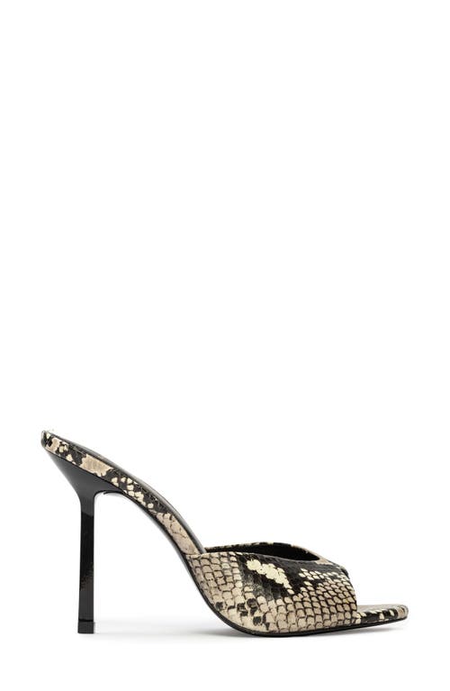 Black Suede Studio Nori 100 Sandal In Peyote Snake