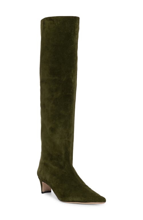 Wally Knee High Boot in Olive