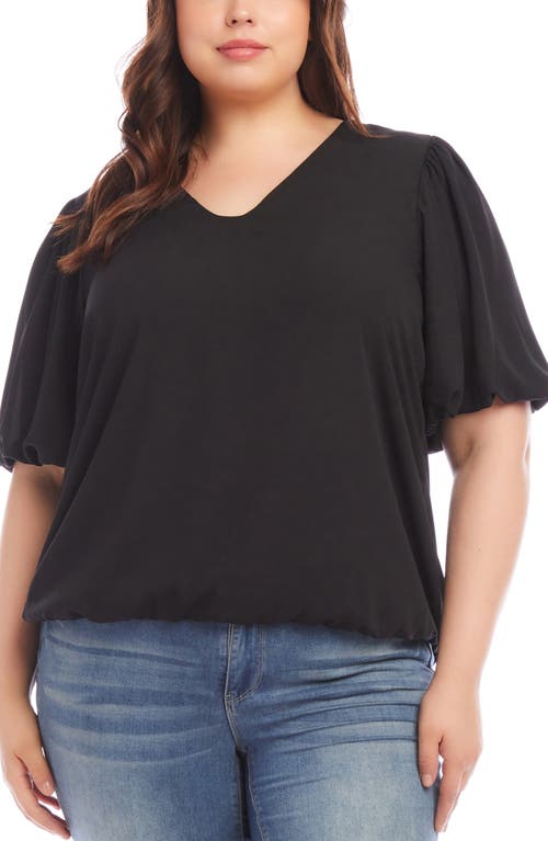 Karen Kane Puff Sleeve Crepe Top at Nordstrom