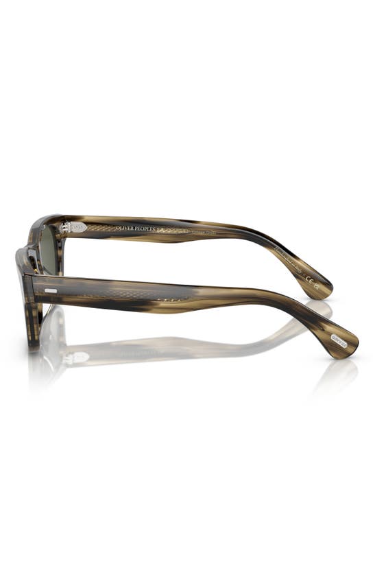 Oliver Peoples Rosson Sun 53mm Square Sunglasses In Olive