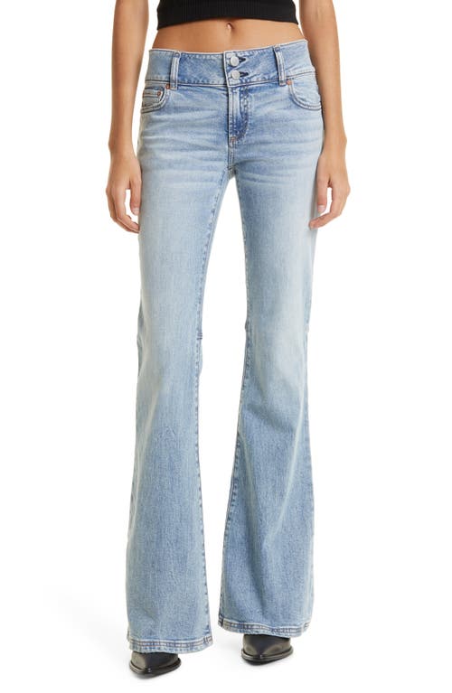 Alice + Olivia Stacey Bell Bottom Jeans in Bay Blue