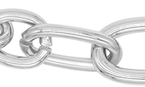 Adornia Chunky Chain Link Necklace In Silver