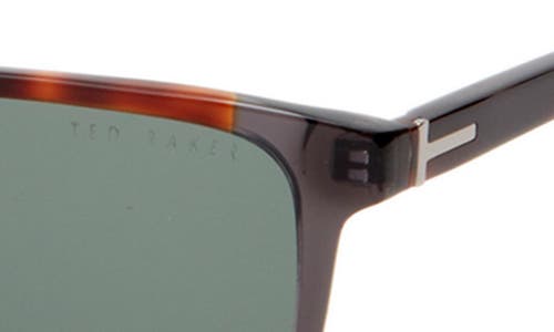 Ted Baker London 56mm Polarized Square Sunglasses In Tortoise