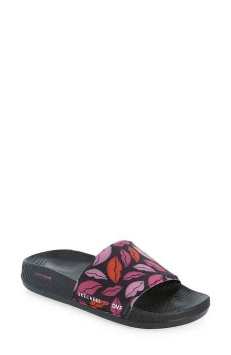 Skechers Womens Hyper Top Status Slide Sandals