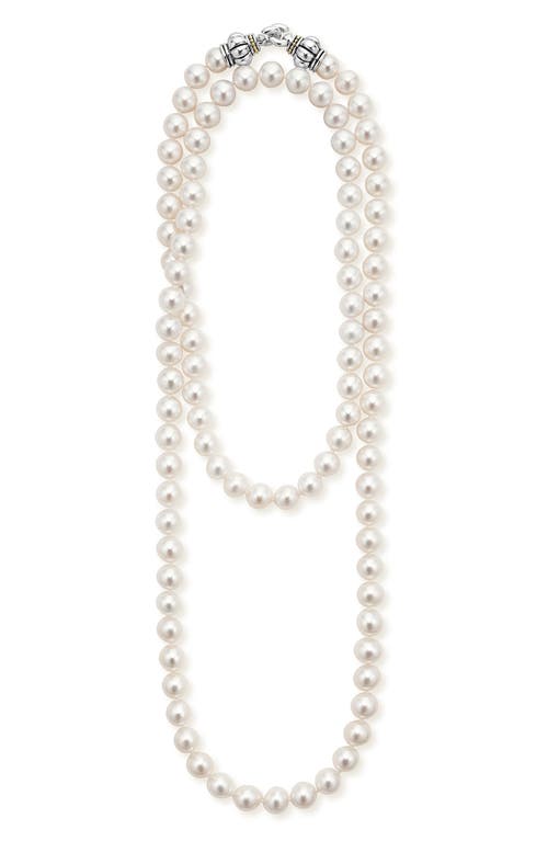 Lagos Luna Freshwater Pearl Necklace In White