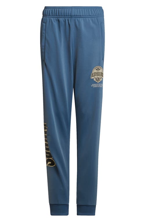 adidas Originals Kids' Graphic Recycled Polyester Track Pants in Wonder Steel