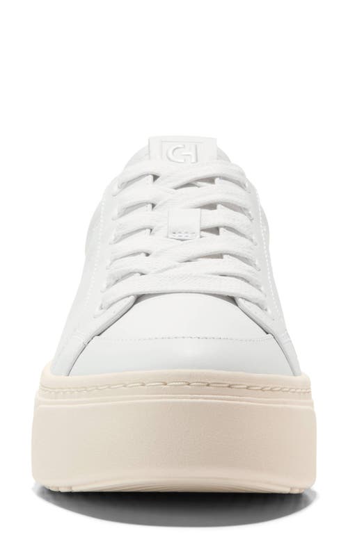 Shop Cole Haan Grandpro Max Platform Sneaker In Optic White