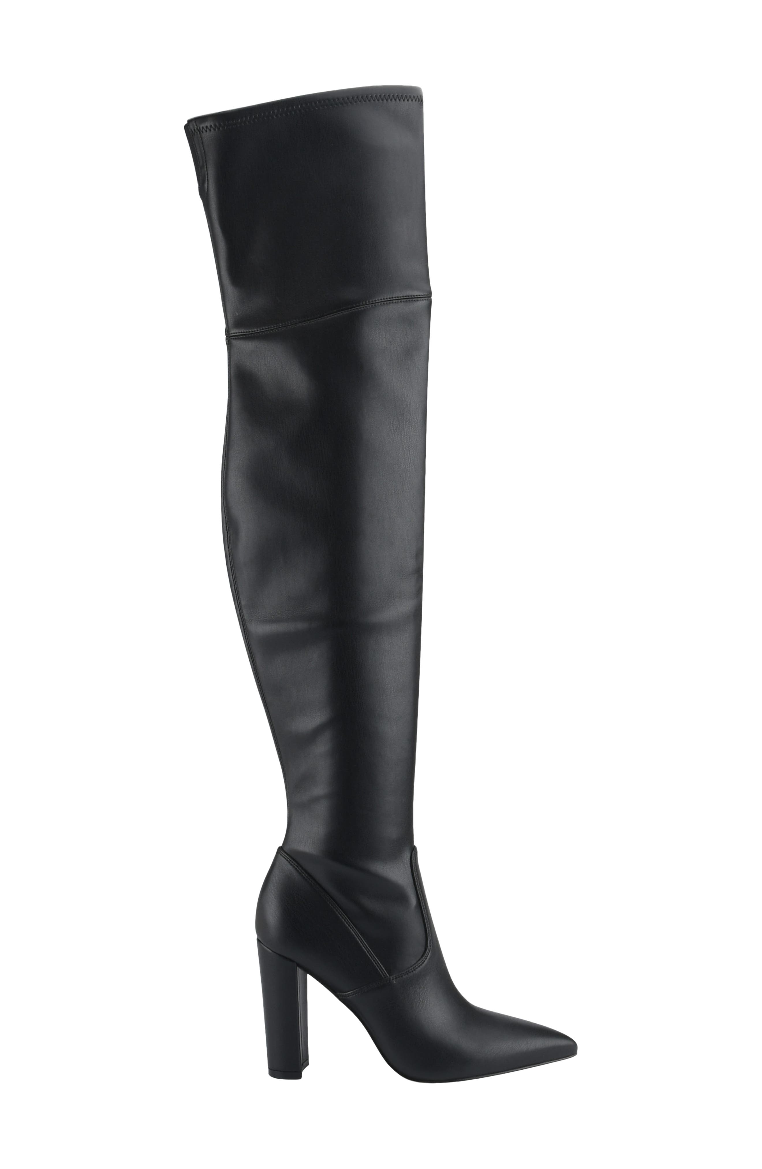 pointed toe over the knee flat boots