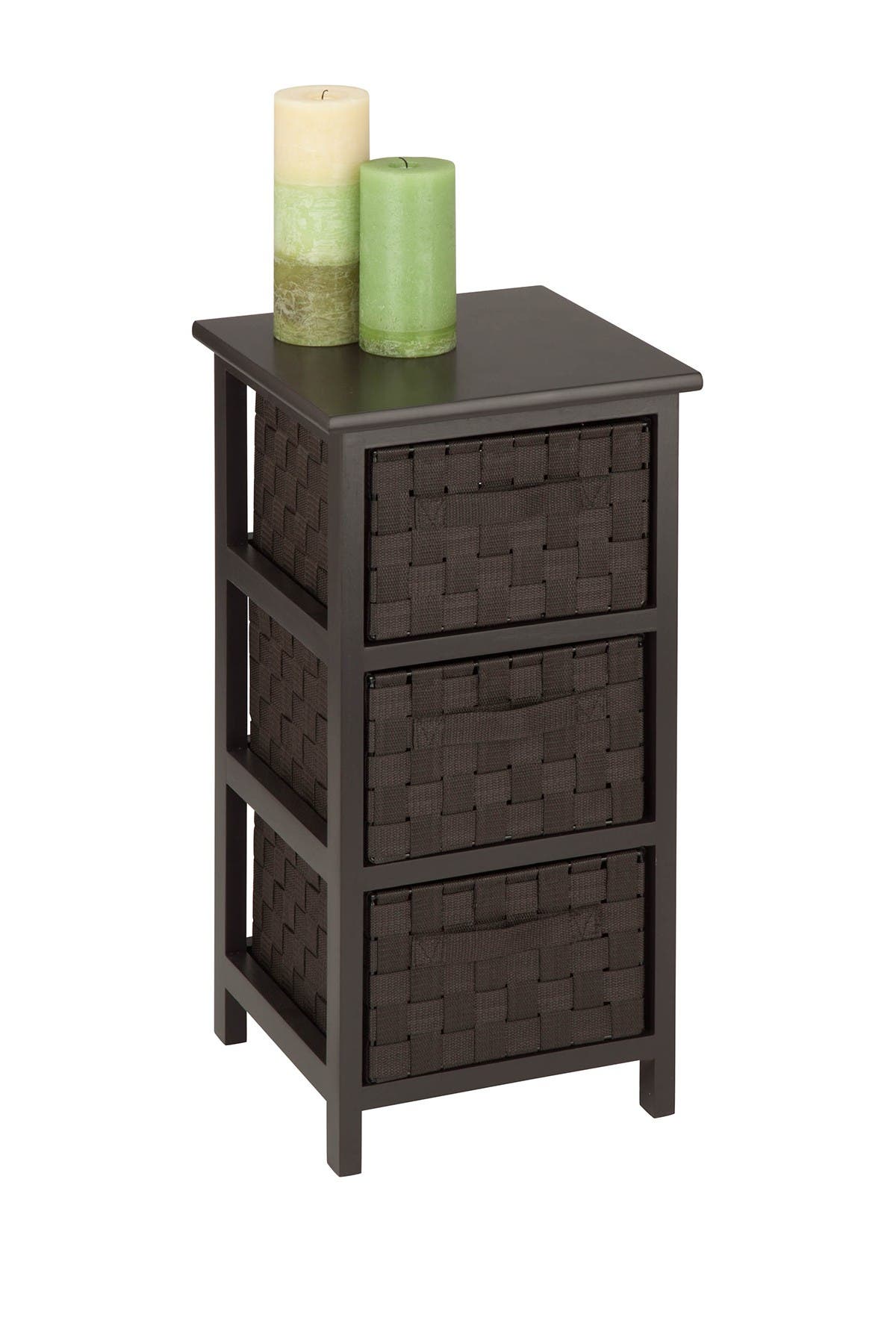 wicker drawer unit on Honey Can Do Espresso 3 Drawer Chest Nordstrom Rack