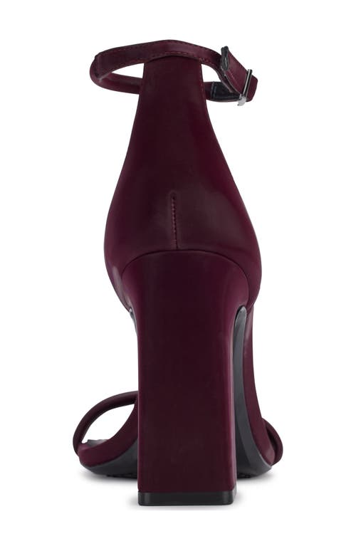 Shop Dkny Waylin Ankle Strap Sandal In Wine