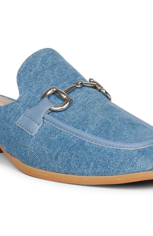 Shop Saint G Savannah Bit Loafer Mule In Denim