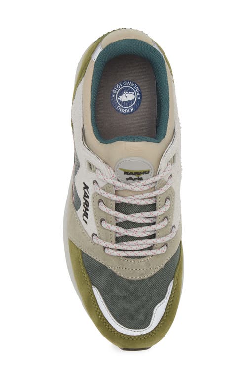 Shop Karhu Gender Inclusive Aria 95 Sneaker In Sphagnum/dark Forest