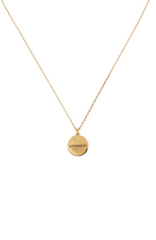 Kate Spade The Color Spark Collection Red Strength Medallion Necklace In Red.