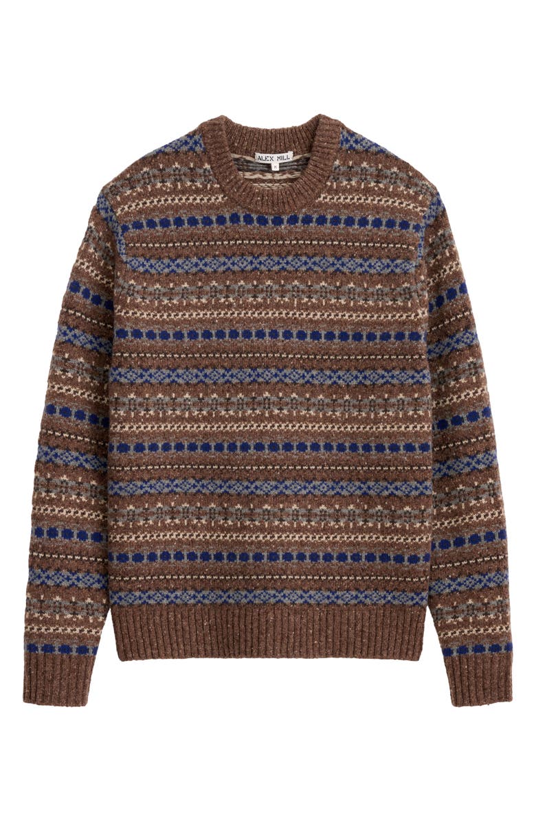 Alex Mill Fair Isle Donegal Crewneck Sweater | Nordstrom