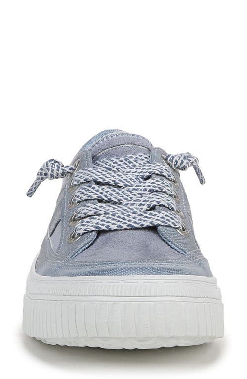 Shop Blowfish Footwear Blowfish Malibu Alex Platform Low Top Sneaker In Blue Fabric/faux Leather