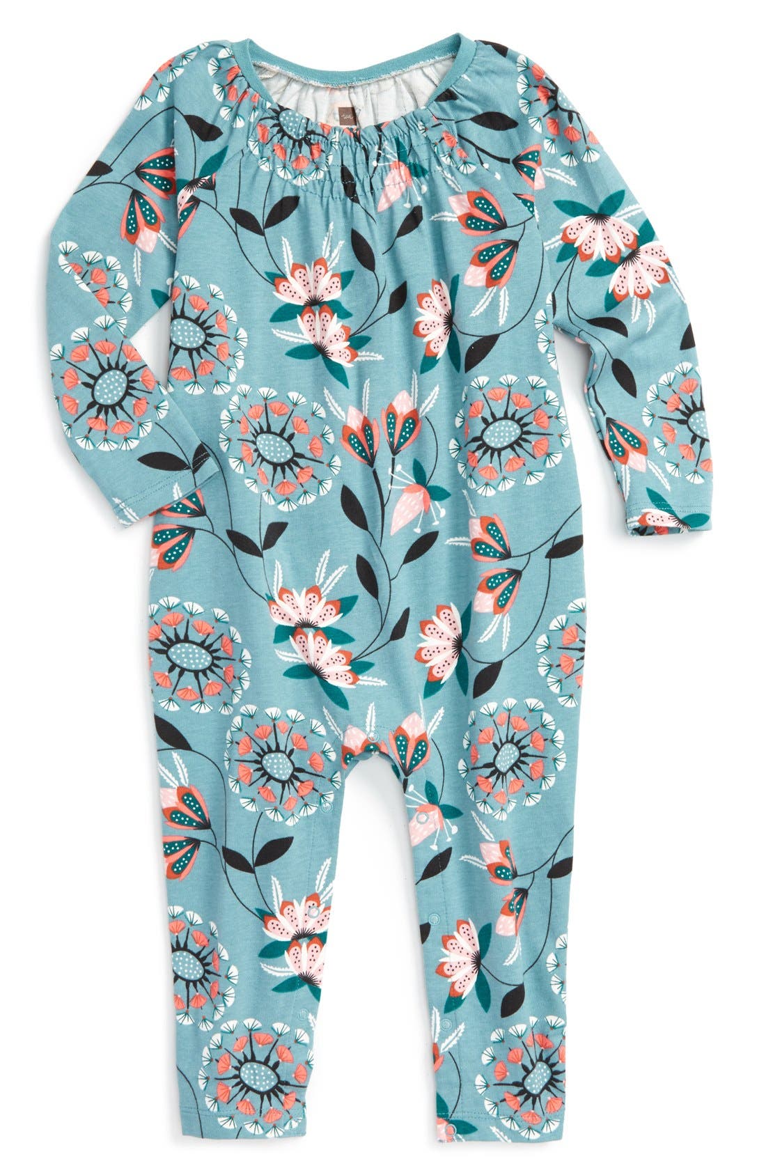 Tea Collection 'Malena' Print Cotton Romper (Baby Girls) Nordstrom
