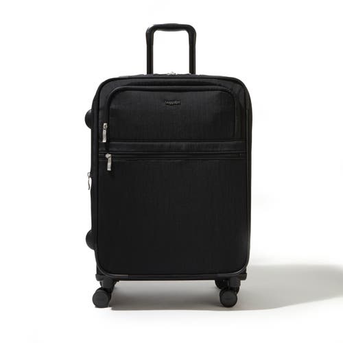 Baggallini 26 In. Large Checked Luggage With Expansion In Black
