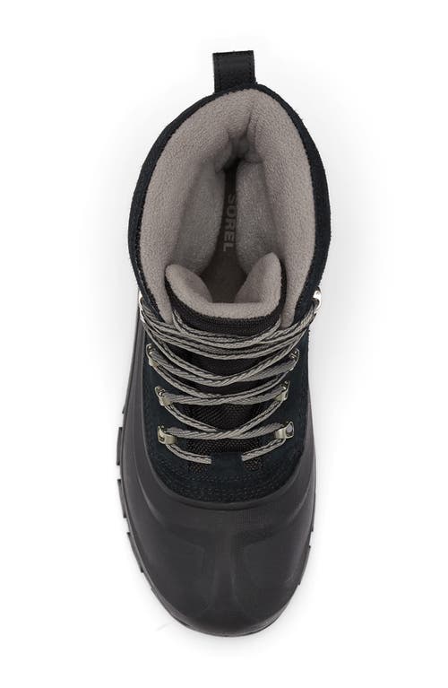 Shop Sorel Buxton Waterproof Snow Boot In Black/quarry