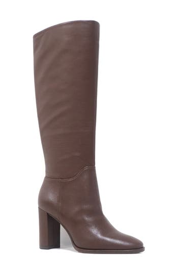 Kenneth Cole New York Lowell Knee High Boot In Brown